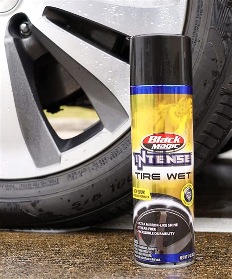 Experience Unmatched Tire Shine with Black Magic Intense Tire Wet
